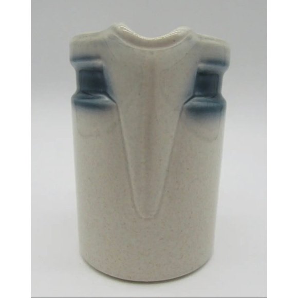 Vintage Wedgewood Blue Pacific Creamer Stoneware England Blue Rim with 4 matchin - Picture 2 of 8